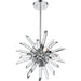 Burst Chrome Chandelier - Chandeliers