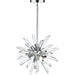 Burst Chrome Chandelier - Chandeliers
