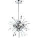 Burst Chrome Chandelier - Chandeliers