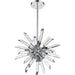 Burst Chrome Chandelier - Chandeliers