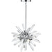 Burst Chrome Chandelier - Chandeliers