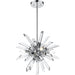 Burst Chrome Chandelier - Chandeliers