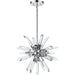 Burst Chrome Chandelier - Chandeliers