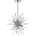 Burst Chrome Chandelier - Chandeliers