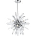 Burst Chrome Chandelier - Chandeliers