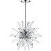 Burst Chrome Chandelier - Chandeliers