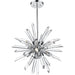 Burst Chrome Chandelier - Chandeliers