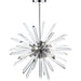 Burst Chrome Chandelier - Chandeliers