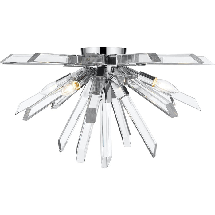 Burst Chrome Flushmount | theLightShop