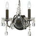 Butler Crystal 2 Light Engligh Bronze Sconce - Wall Sconce