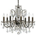 Butler Crystal 8 Light English Bronze Chandelier - Chandeliers