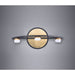 Button Black / Gold LED Bath Vanity - Bath Vanity