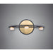 Button Black / Gold LED Bath Vanity - Bath Vanity