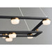 Button Black / Gold LED Suspension Pendant - Pendants