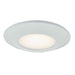 Button White 1 Light LED Flushmount - Flushmounts
