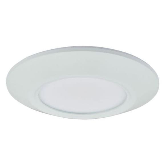 Button White 1 Light LED Flushmount - Flushmounts