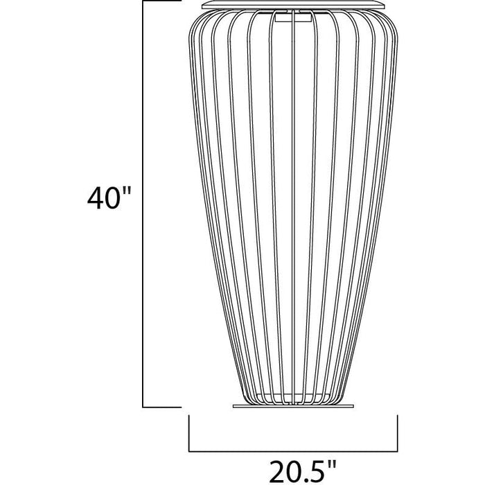 Cage White / Navaho White LED Outdoor Floor Lamp - Outdoor Floor Lamp