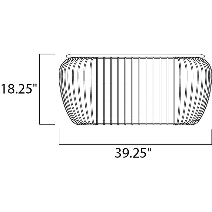 Cage White / Navaho White LED Outdoor Floor Lamp - Outdoor Floor Lamp