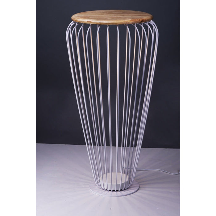 Cage White / Navaho White LED Outdoor Floor Lamp - Outdoor Floor Lamp