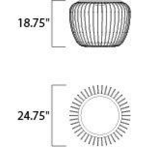 Cage White / Navaho White LED Outdoor Floor Lamp - Outdoor Floor Lamp