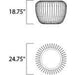 Cage White / Navaho White LED Outdoor Floor Lamp - Outdoor Floor Lamp