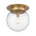 Calhoun Heritage Brass 1 Light 13 Inch Flushmount Z-Lite 7506F13-HBR | theLightShop