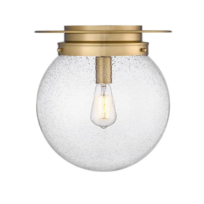 Calhoun Heritage Brass 1 Light 13 Inch Flushmount Z-Lite 7506F13-HBR | theLightShop