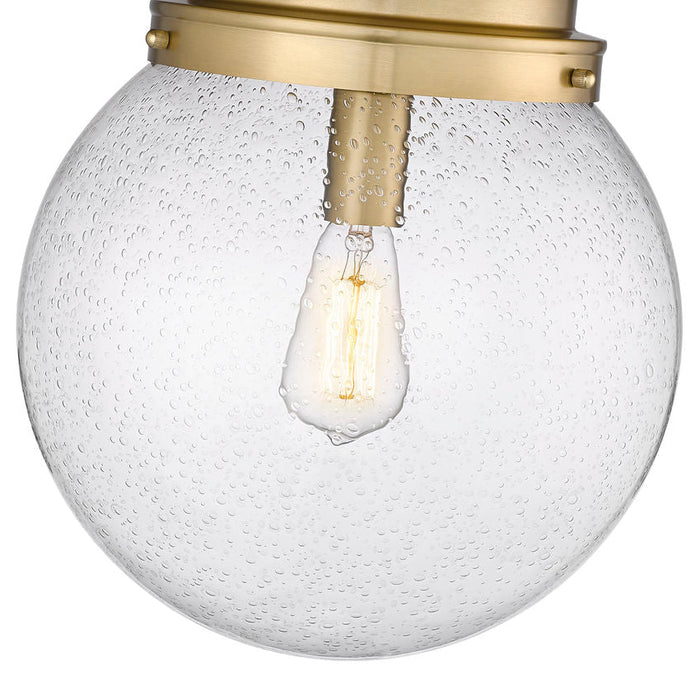 Calhoun Heritage Brass 1 Light 13 Inch Flushmount Z-Lite 7506F13-HBR | theLightShop