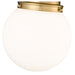 Calhoun Heritage Brass 1 Light 9 Inch Flushmount Z-Lite 7505F9-HBR | theLightShop