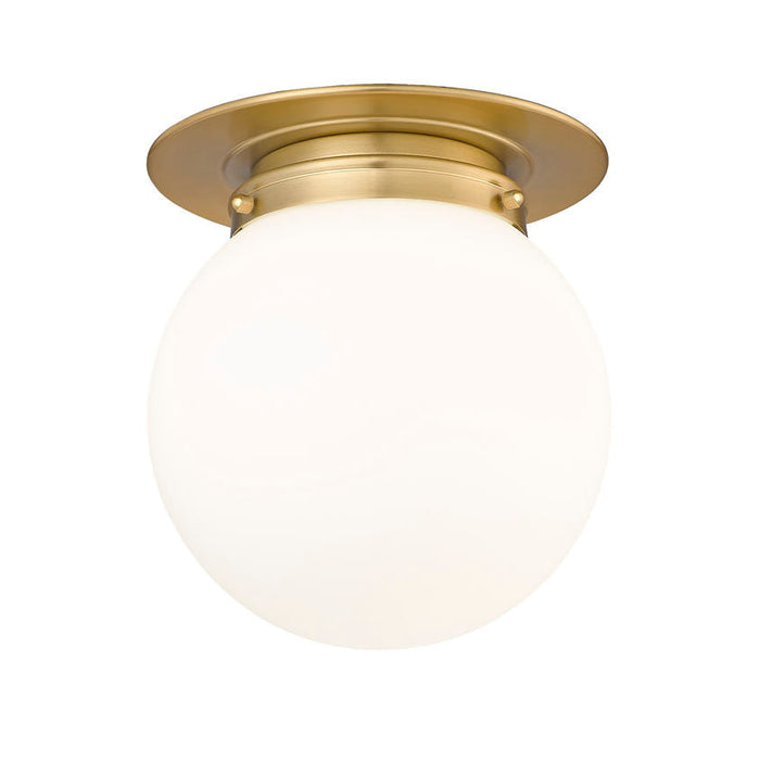 Calhoun Heritage Brass 1 Light 9 Inch Flushmount Z-Lite 7505F9-HBR | theLightShop