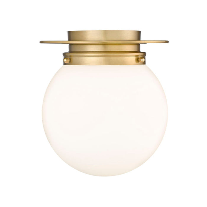 Calhoun Heritage Brass 1 Light 9 Inch Flushmount Z-Lite 7505F9-HBR | theLightShop