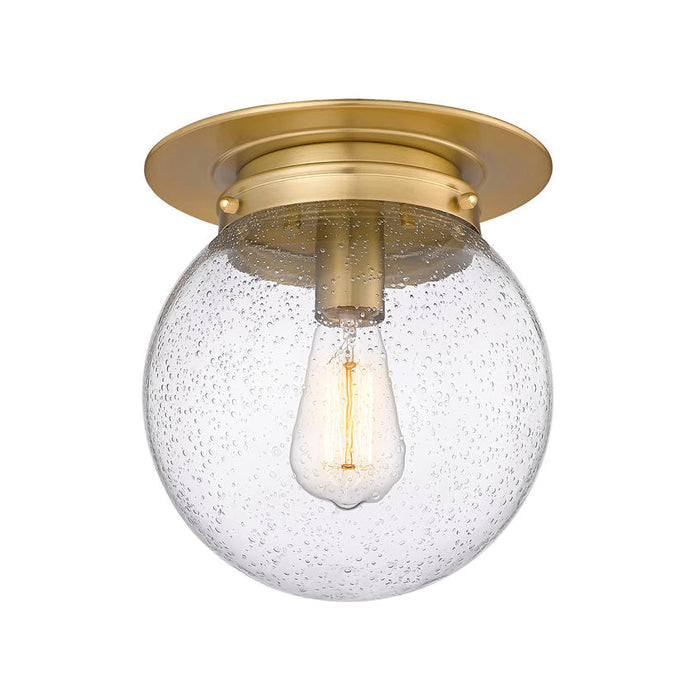 Calhoun Heritage Brass 1 Light 9 Inch Flushmount Z-Lite 7506F9-HBR | theLightShop
