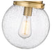 Calhoun Heritage Brass 1 Light 9 Inch Flushmount Z-Lite 7506F9-HBR | theLightShop
