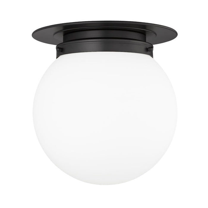 Calhoun Matte Black 1 Light 13 Inch Flushmount Z-Lite 7505F13-MB | theLightShop