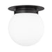 Calhoun Matte Black 1 Light 13 Inch Flushmount Z-Lite 7505F13-MB | theLightShop