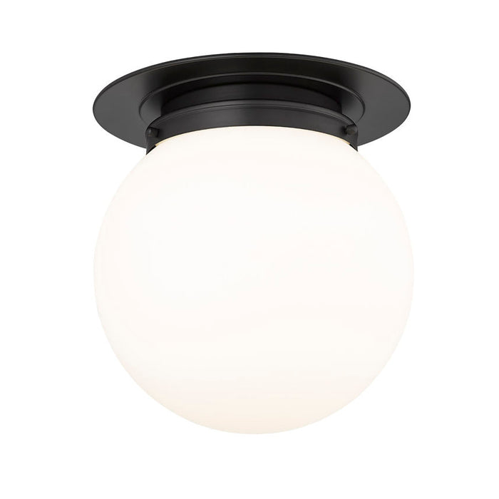 Calhoun Matte Black 1 Light 13 Inch Flushmount Z-Lite 7505F13-MB | theLightShop