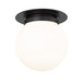 Calhoun Matte Black 1 Light 13 Inch Flushmount Z-Lite 7505F13-MB | theLightShop