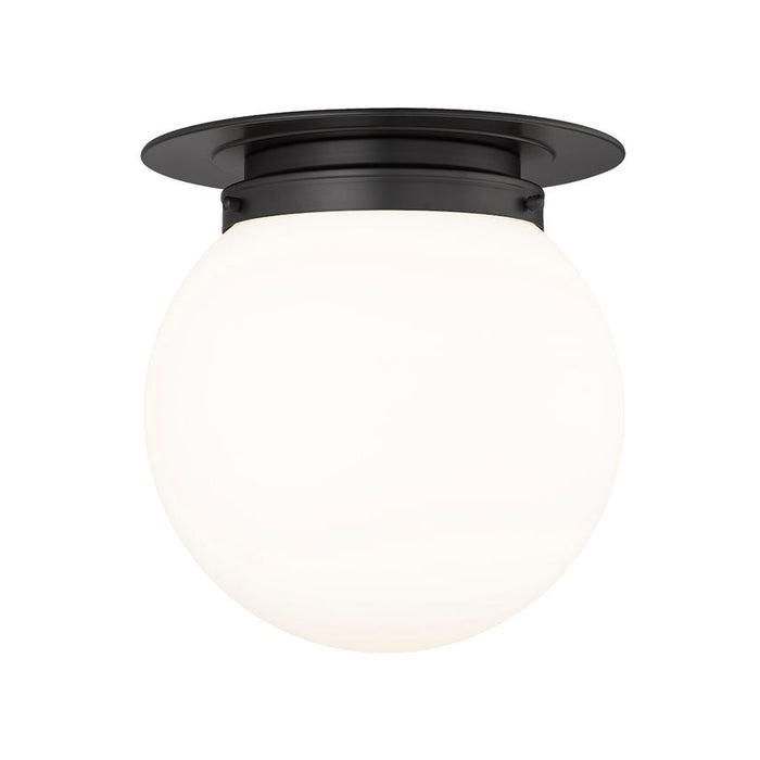 Calhoun Matte Black 1 Light 13 Inch Flushmount Z-Lite 7505F13-MB | theLightShop