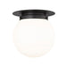 Calhoun Matte Black 1 Light 13 Inch Flushmount Z-Lite 7505F13-MB | theLightShop