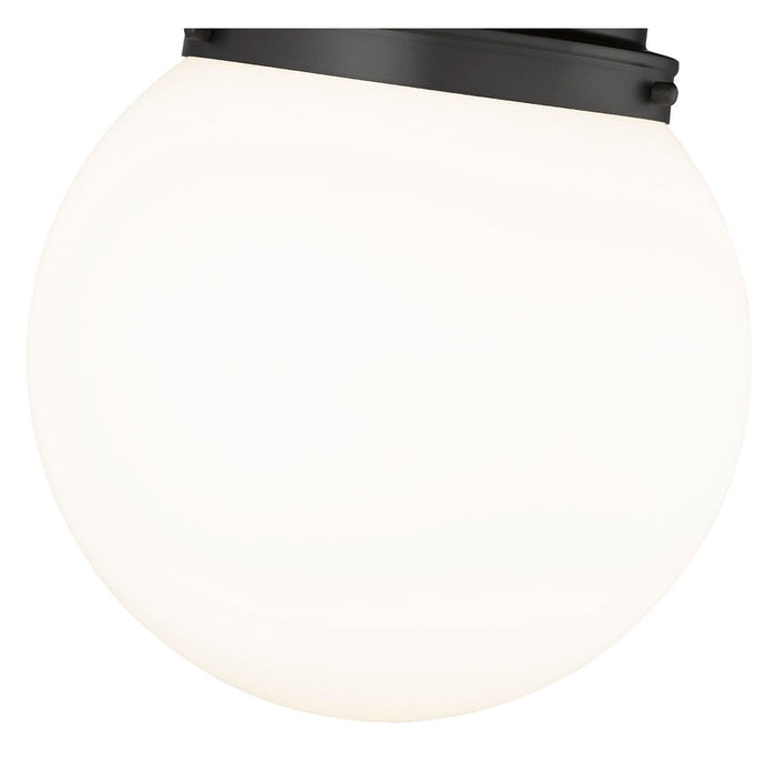 Calhoun Matte Black 1 Light 13 Inch Flushmount Z-Lite 7505F13-MB | theLightShop