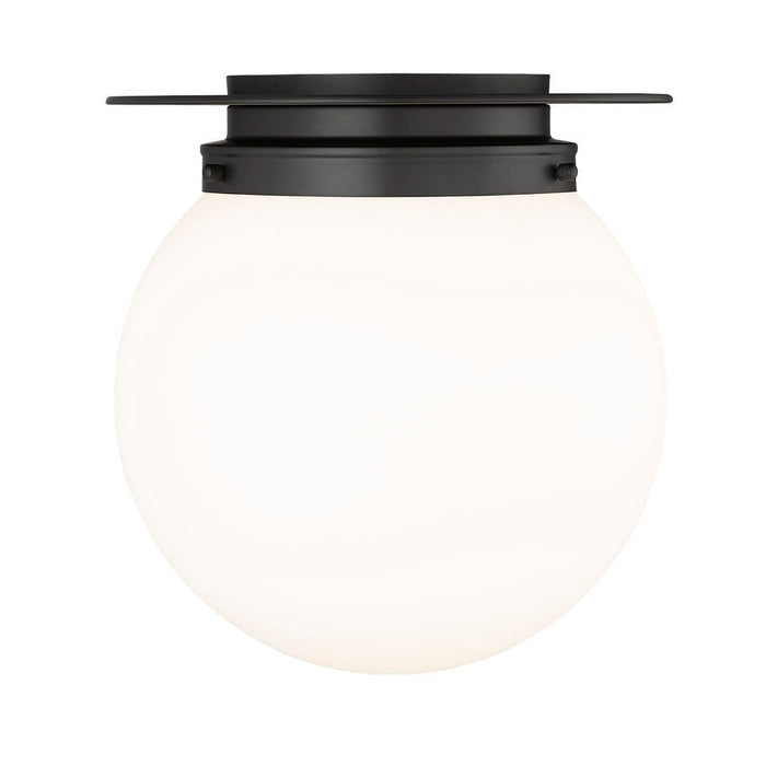 Calhoun Matte Black 1 Light 13 Inch Flushmount Z-Lite 7505F13-MB | theLightShop
