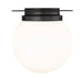 Calhoun Matte Black 1 Light 13 Inch Flushmount Z-Lite 7505F13-MB | theLightShop