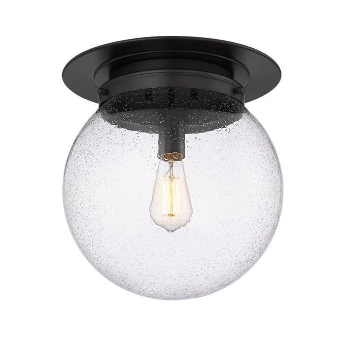 Calhoun Matte Black 1 Light 13 Inch Flushmount Z-Lite 7506F13-MB | theLightShop