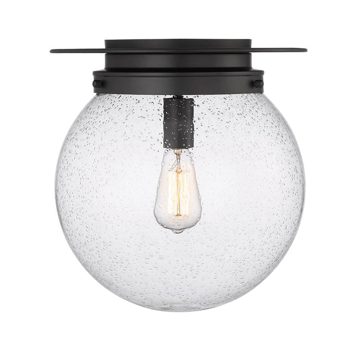 Calhoun Matte Black 1 Light 13 Inch Flushmount Z-Lite 7506F13-MB | theLightShop