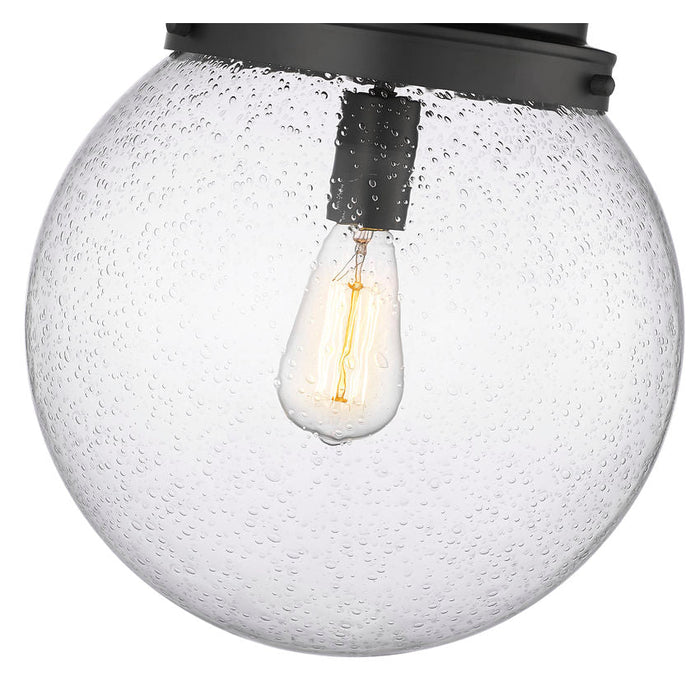 Calhoun Matte Black 1 Light 13 Inch Flushmount Z-Lite 7506F13-MB | theLightShop