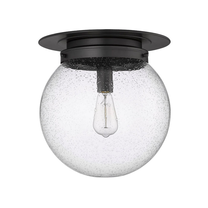 Calhoun Matte Black 1 Light 13 Inch Flushmount Z-Lite 7506F13-MB | theLightShop