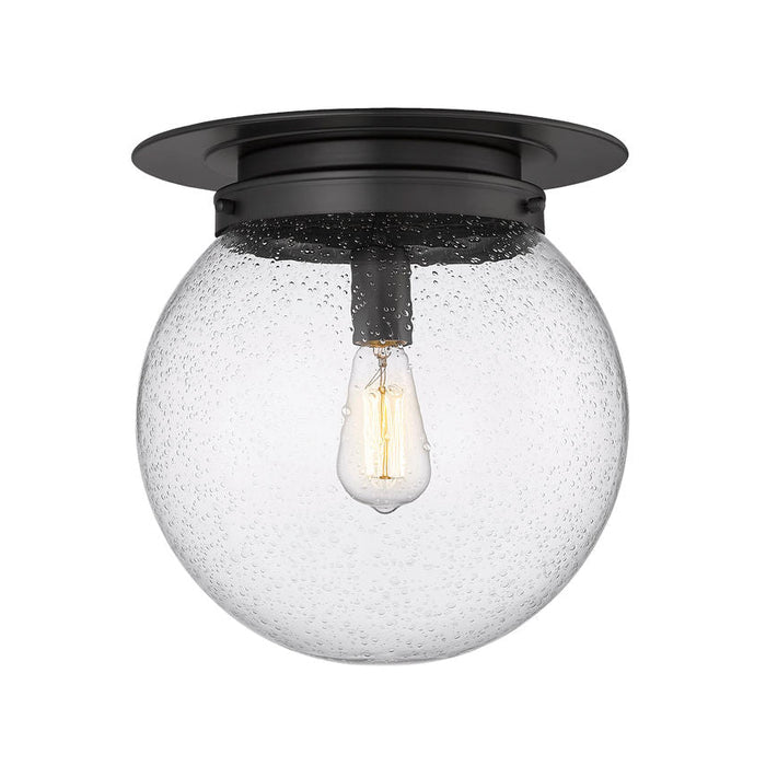 Calhoun Matte Black 1 Light 13 Inch Flushmount Z-Lite 7506F13-MB | theLightShop