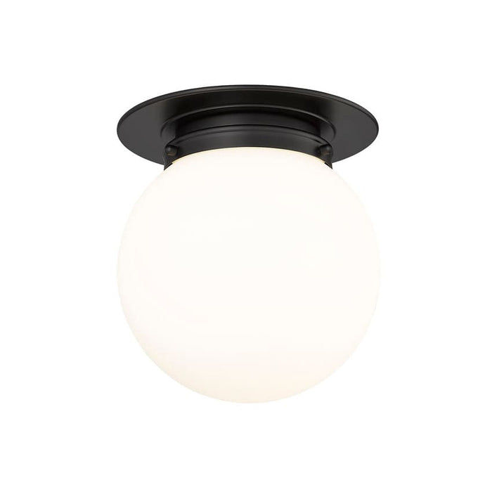 Calhoun Matte Black 1 Light 9 Inch Flushmount Z-Lite 7505F9-MB | theLightShop