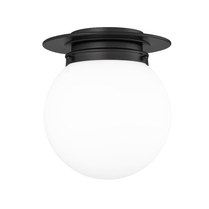 Calhoun Matte Black 1 Light 9 Inch Flushmount Z-Lite 7505F9-MB | theLightShop