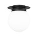 Calhoun Matte Black 1 Light 9 Inch Flushmount Z-Lite 7505F9-MB | theLightShop